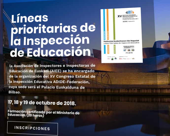 Parcialmente Goteo salida XV Congrés d'ADIDE: Bilbao 17, 18 i 19 d'octubre de 2018 | AIEC